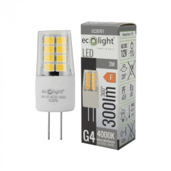 G4 LED SMD2835 3W 300Lm Natural White 12V ecolight