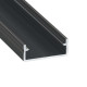 Hliníkový profil pre LED pásy DUAL (27,4x10,5mm) čierny
