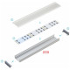 Hliníkový profil pre LED pásy DUAL (27,4x10,5mm) čierny
