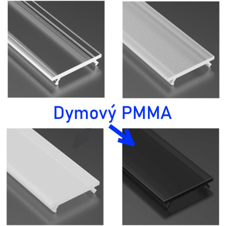 Difúzor dymový KLIK - PMMA pre profil LUMI-X