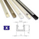 Hliníkový profil pre LED pásy 12mm x 8mm LUMI-X surový hliník