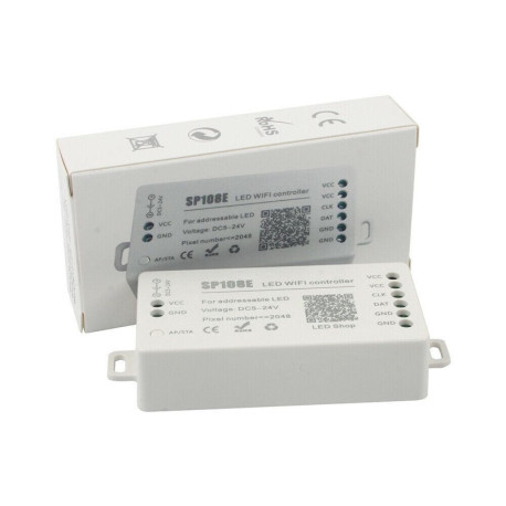 WiFi - SPI kontrolér pre digitálne LED PIXEL pásy BTF-Lighting SP108E