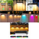 LED solárne nástenné svietidlo RGB+3000K ecolight LED SOE-1