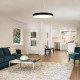 LED stropné svietidlo kruhové 54W 4050Lm Warm White OPTONICA čierne