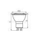 LED žiarovka GU10 21LED SMD2835 9W 900Lm Cold White KANLUX TEDI MAXX