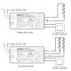 WiFi/RF 2,4GHz prijímač 2in1 pre riadenie MONO a CCT LED pásov 12A DC12/24V MiLight SW2