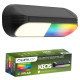 LED solárne nástenné svietidlo RGB+3000K LUMILED KEOS