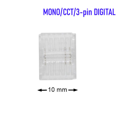 Spojka zaklapávacia pre MONO/CCT/DIGITAL LED pásy šírky 10mm - LED pás/LED pás