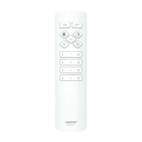 Diaľkové ovládanie pre MONO a CCT LED 4-zónové 2,4GHz MiLight C1 biele