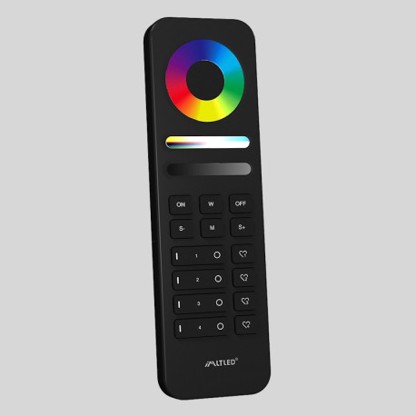 Diaľkové ovládanie RGB+CCT 4-zónové 2,4GHz imLTLED HR03 čierne