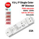 RF prijímač pre stmievanie LED pásov 1x15A DC12-48V SKYDANCE V1-L/P