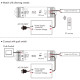RF prijímač pre stmievanie LED pásov 1x15A DC12-48V SKYDANCE V1-L/P