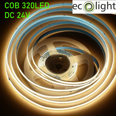 LS 320LED COB 7W 770Lm Warm White 24V CRI90 ecolight 8mm