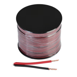 Dvojlinka 2x1mm² CCA čierno-červená CABLETECH