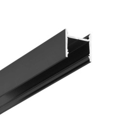Hliníkový profil pre LED pásy LEVEL12 (16x16mm) - čierny anodovaný