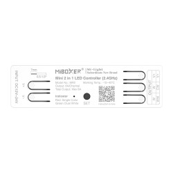 MINI RF 2,4GHz  2in1 MONO/CCT ovládač LED pásov DC12/24V 6A MiLight MR2