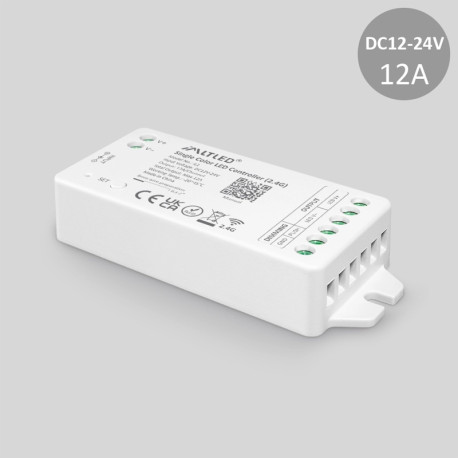 RF prijímač + PUSH pre riadenie LED pásov SINGLE COLOR DC12/24V 12A iL1