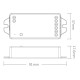 RF prijímač + PUSH pre riadenie LED pásov SINGLE COLOR DC12/24V 12A iL1