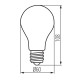 LED žiarovka E27 A60 Filament LED 11W 1521Lm Warm White DIMM KANLUX XLED