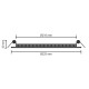 LED panel Round 225mm 18W 1350Lm Natural White OPTONICA