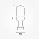 G9 LED SMD2835 3W 220Lm Natural White AC170-265V OPTONICA
