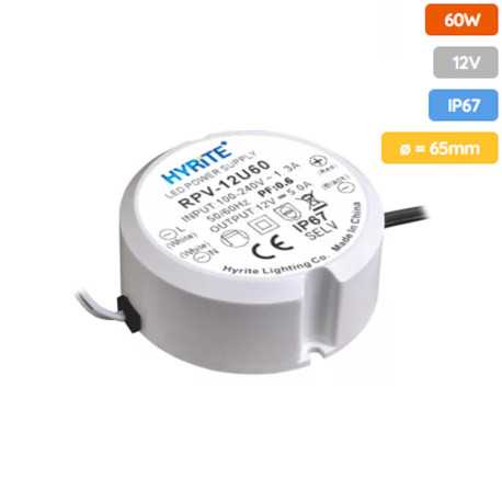 Napájací zdroj do elektroinštalačnej krabice 12V-60W IP67 HYRITE