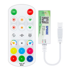 Set RF/BT kontrolér + 20-Key DO pre digitálne RGB SPI PIXEL LED pásy SP668E