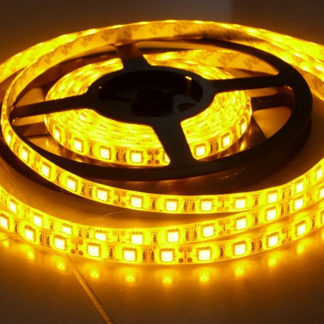 LS 60LED SMD5050 14,4W 400Lm Yellow 12V (IP65 by drip gum)