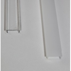 Difúzor naklikávací polykarbonát opálový pre profil WIDE 19x8, ROBUS 20x8 a profil PRISADENÝ 19x19