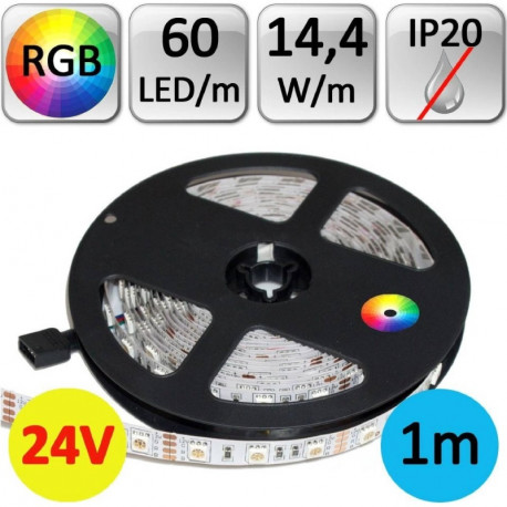 LS RGB 60LED SMD5050 14,4W 24V PremiumLUX