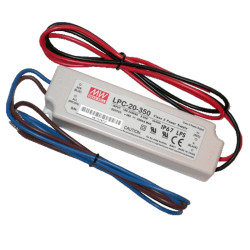 LED napájací zdroj 350mA 16,8W 9÷48V IP67 Mean Well LPC-20-350