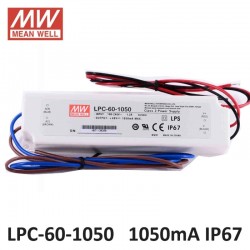 LED napájací zdroj 1050mA-50,4W Mean Well-LPC IP67