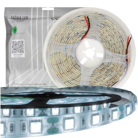 LS 60LED SMD5050 14,4W 800Lm Cold White 12V (IP63 by drip gum) 10mm ecolight