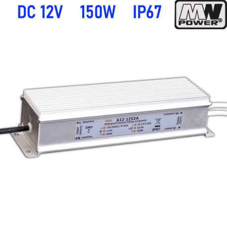 LED napájací zdroj 12V-150W IP67 MPL-150-12