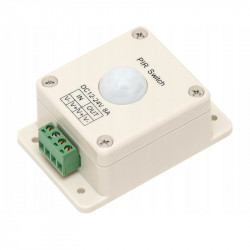Nástenný pohybový spínač PIR 12-24V 8A
