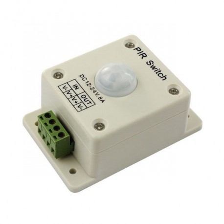 Nástenný pohybový spínač PIR 12-24V 8A