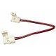 Konektor obojstranný pre MONO 10mm LED pás - plastový klip