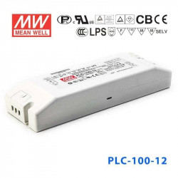 LED napájací zdroj 12V-60W PFC IP20 Mean Well PLC-100-12