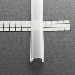 Difúzor pre hliníkový profil LED PEN8 naklikávací transparentný