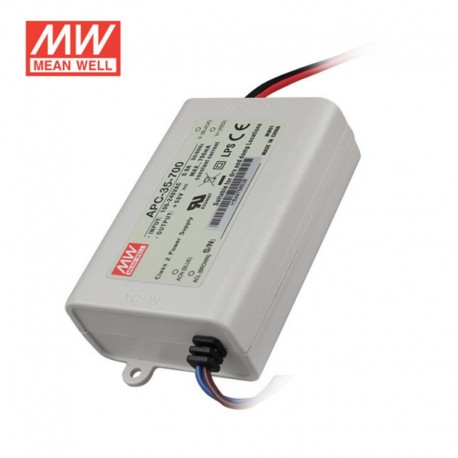 LED prúdový napájací zdroj Mean Well 700mA 35W APC-35-700