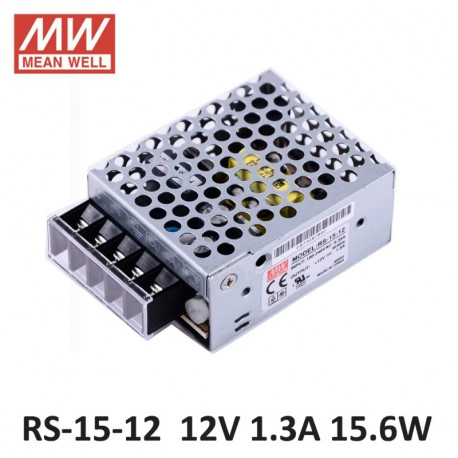 LED napájací zdroj 12V-15W Mean Well RS-15-12
