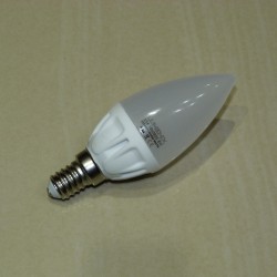 E14 16LED SMD2835 4,5W 340Lm Warm White Candle Milk Cover