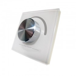 Rádiofrekvenčný ovládač stmievania - Wall Glass Panel - 1 zónový - White SR2805R