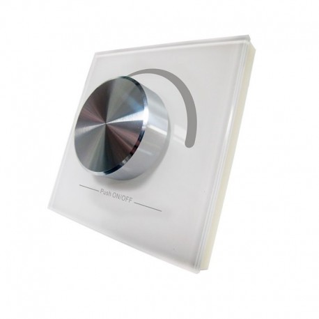 Rádiofrekvenčný ovládač stmievania - Wall Glass Panel - 1 zónový - White SR2805R
