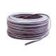 Päťžilový pletený napájací vodič pre RGBW LED pásy - 5x0,35mm