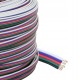 Päťžilový pletený napájací vodič pre RGBW LED pásy - 5x0,35mm
