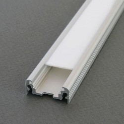 Hliníkový profil pre LED pásy SURFACE10 (20x8) - surový hliník
