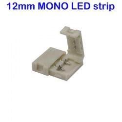 Spojka pre jednofarebné LED pásy šírky 12mm-plastový klip