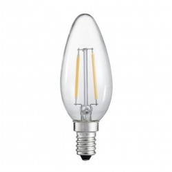 E14 Filament LED 4W 480Lm Warm White Retro Candle Clear LEDLine